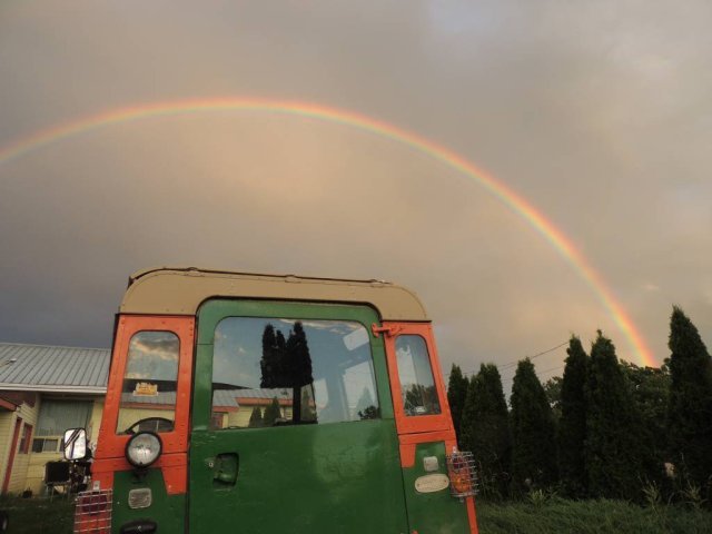Arc-en-ciel et série 3 land rover